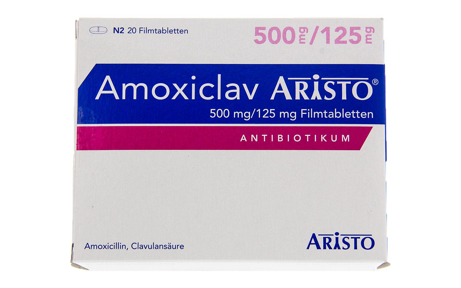 Augmentin 500/125mg Antibiotic (amoxicillin/clavulanate potassium)-photo-1